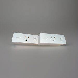 Lot of 2 WeMo WiFi Enabled Mini Smart Plugs White F7C063